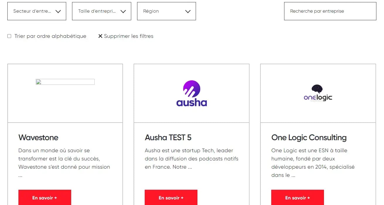 pages entreprises
