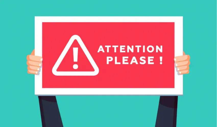 pancarte attention please 